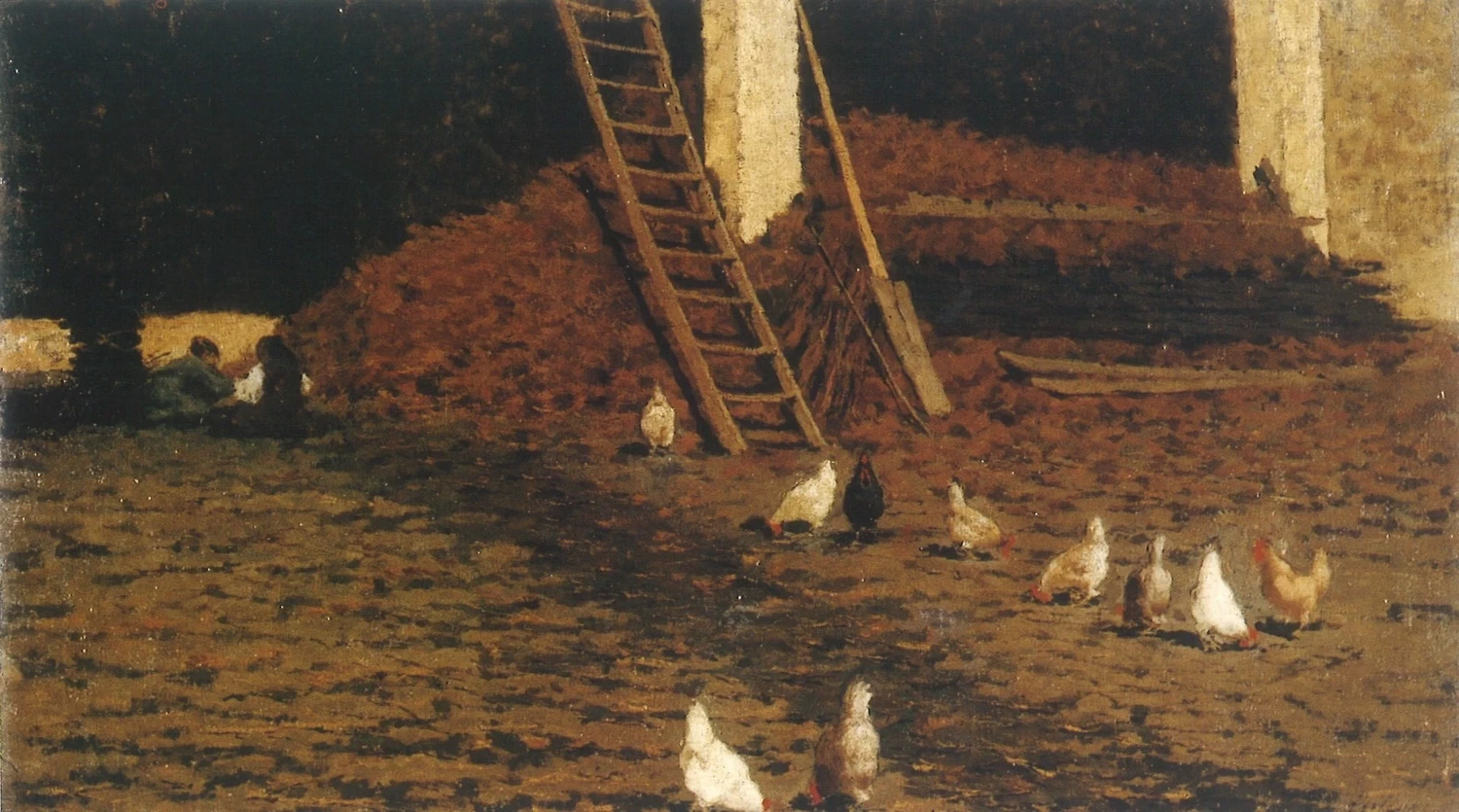  54-Francesco Filippini-Galline sull'aia 